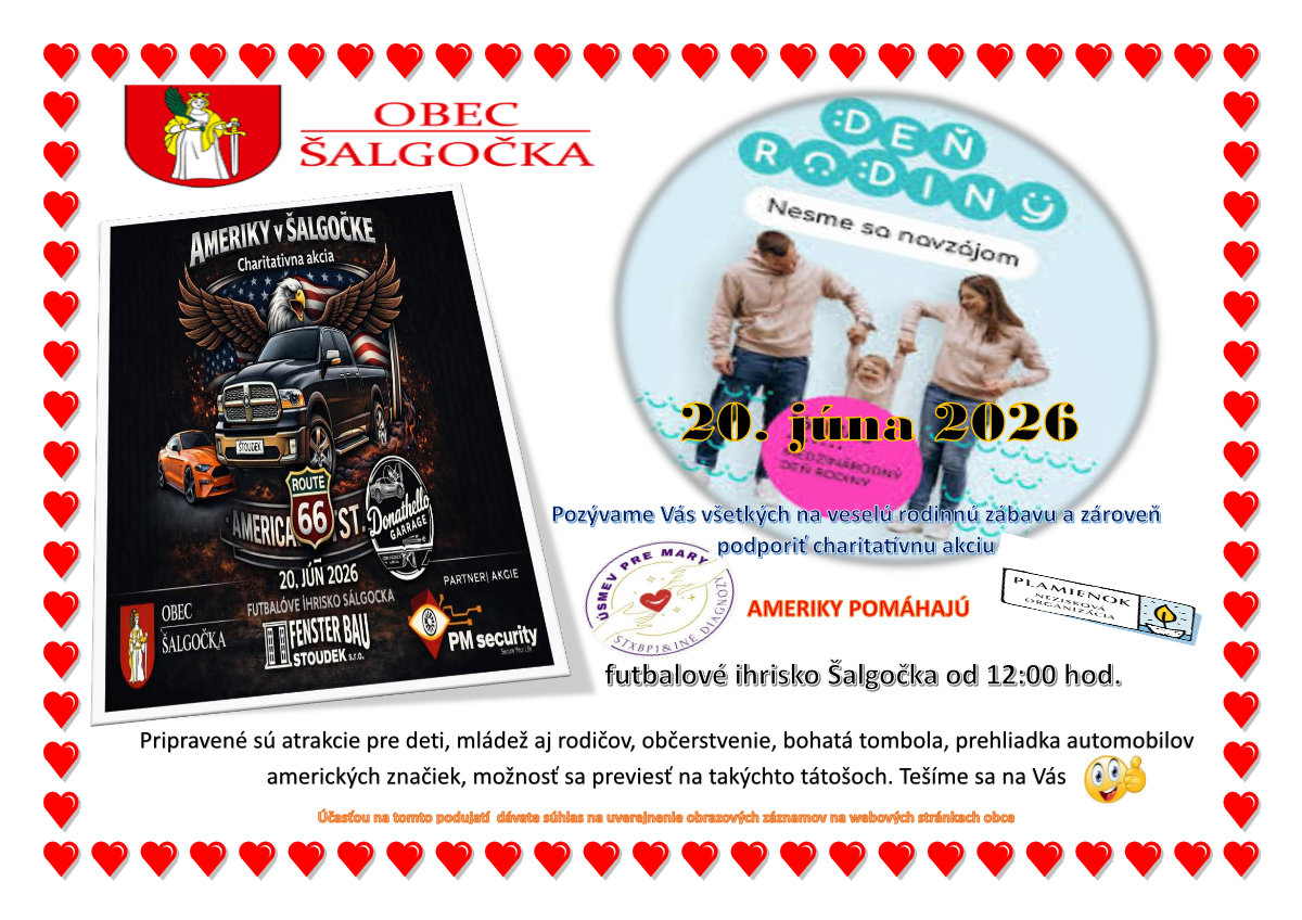 Deň rodiny 2026-1200 Deň rodiny 2026 v Šalgočke